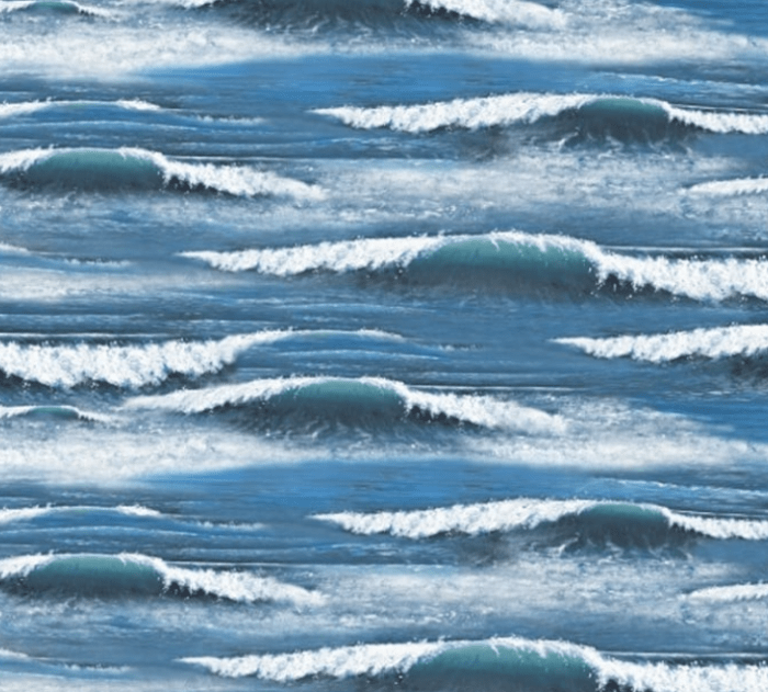 Cotton Landscape Medley Ocean Waves Whitecaps Water